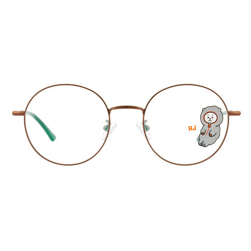 BT21 x LookOptical - Brown Metal Frame Spectacles