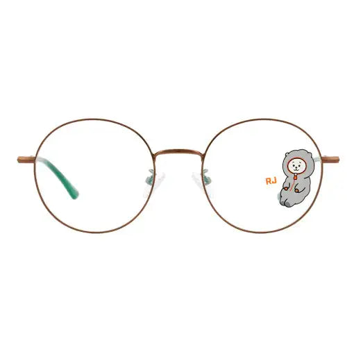 BT21 x LookOptical - Brown Metal Frame Spectacles - BT21 x LookOptical - Accessories - Harumio