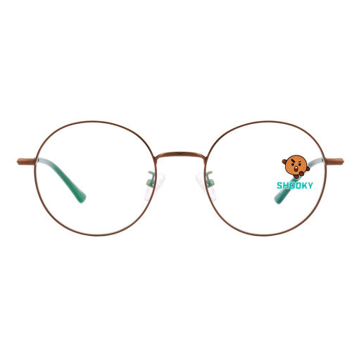 BT21 x LookOptical - Brown Metal Frame Spectacles
