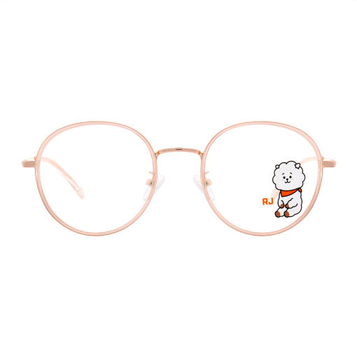 BT21 x LookOptical - Sweet Pink Soltex Metal Frame Spectacles