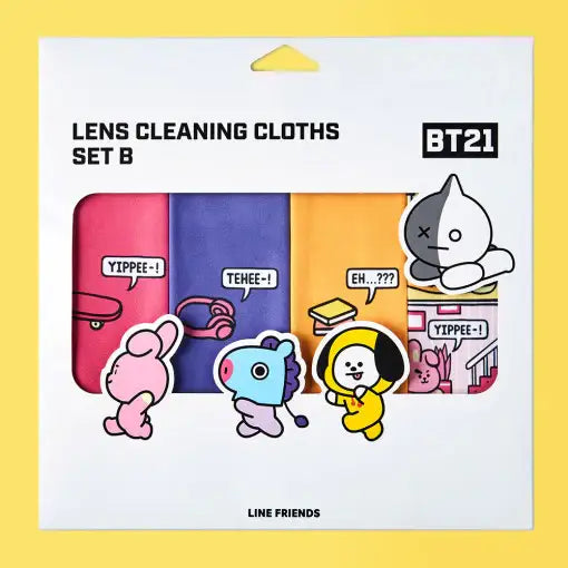 BT21 x LookOptical - Small Lens Cleaning Cloth Set - BT21 x LookOptical - Accessories - Harumio