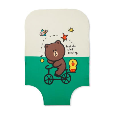 LINE FRIENDS - Official Merch - Brown 28" Luggage Cover