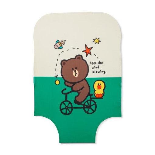 LINE FRIENDS - Official Merch - Brown 28" Luggage Cover