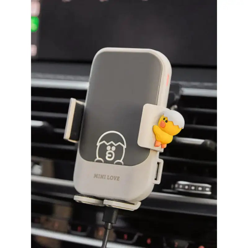 LINE FRIENDS - Brown & Friends Car Fast Wireless Charging Cradle - LINE FRIENDS - Car wireless charger - Harumio