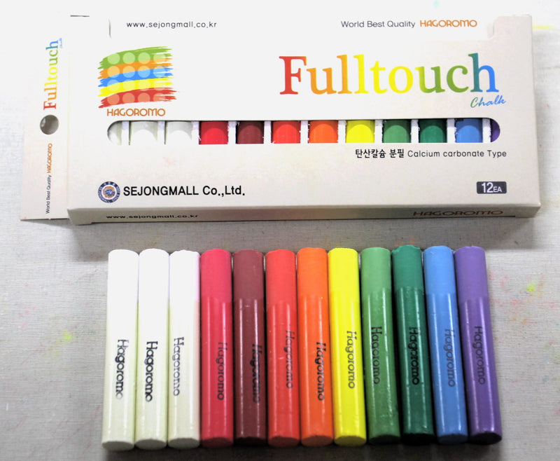 10 sticks HAGOROMO chalk - white FullTouch calcium type chalk - Hagoromo  FullTouch chalk