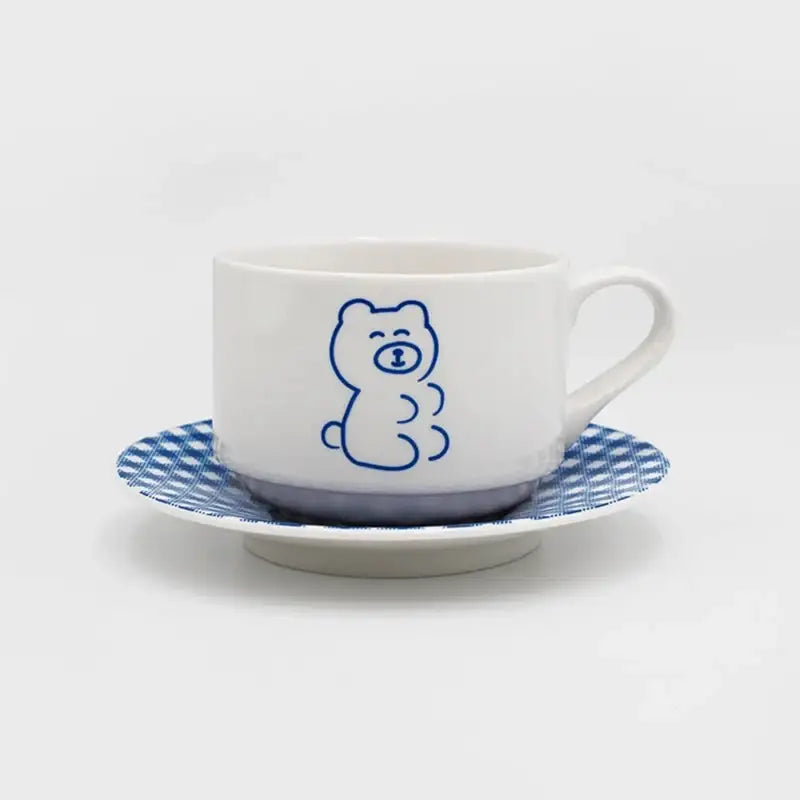 1537 - Teddy&Lucy Cup and Saucer - 1537 - Ceramic & Pottery Glazes - Harumio