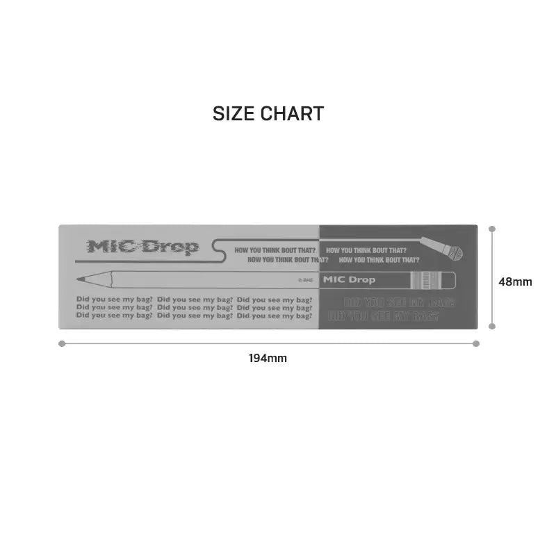 BTS - MIC Drop - Pencil Set - BTS - Stationery - Harumio