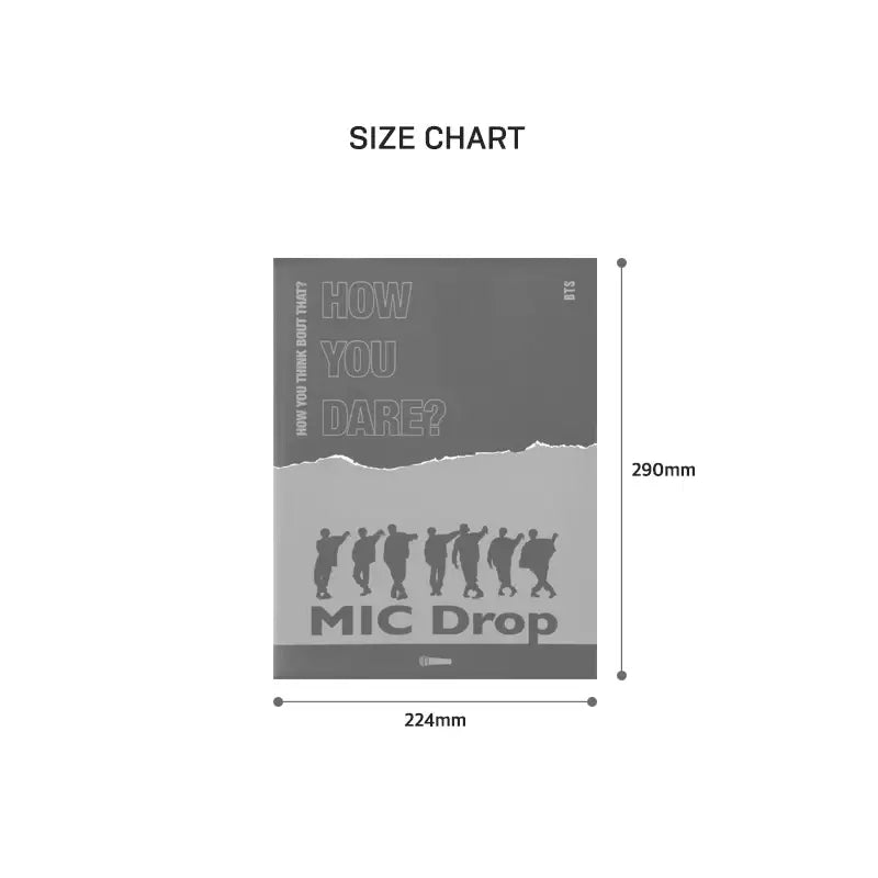 BTS - MIC Drop - Magazine Notes - BTS - Stationery - Harumio