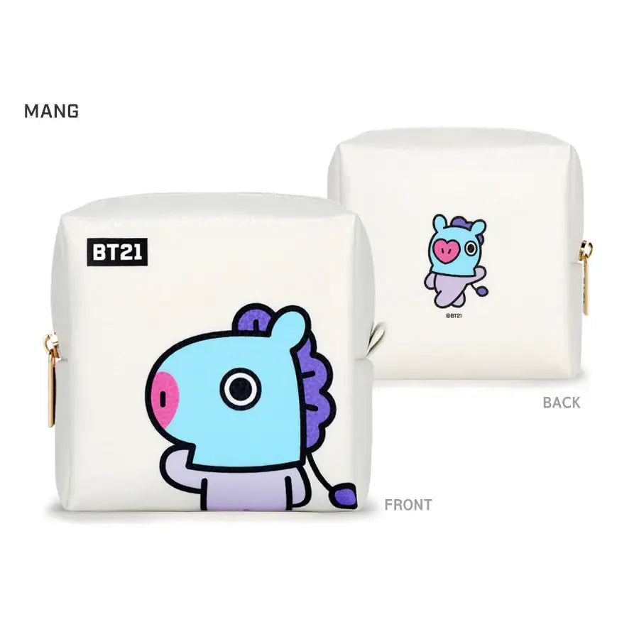 BT21 x Monopoly - PU Square Pouch - Medium - Monopoly - Accessories - Harumio