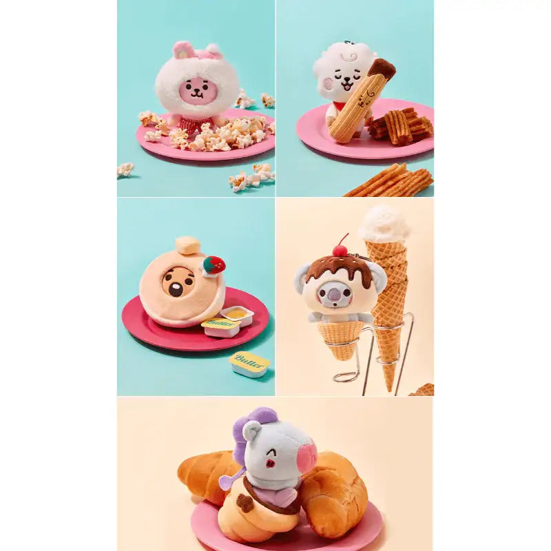 BT21 - 22 Sweet Things Plush Keyring - BT21 - Keyrings - Harumio