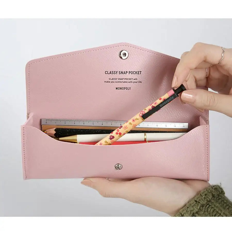 Monopoly - Snap Pocket Pencil Case - Monopoly - Pen & Pencil Cases - Harumio