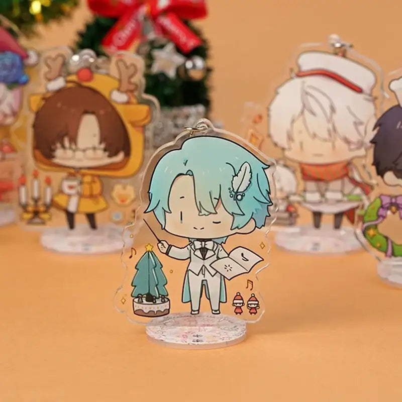 Mystic Messenger - Christmas SD Acrylic Keyring Stand - Mystic Messenger - Acrylic Keyring - Harumio