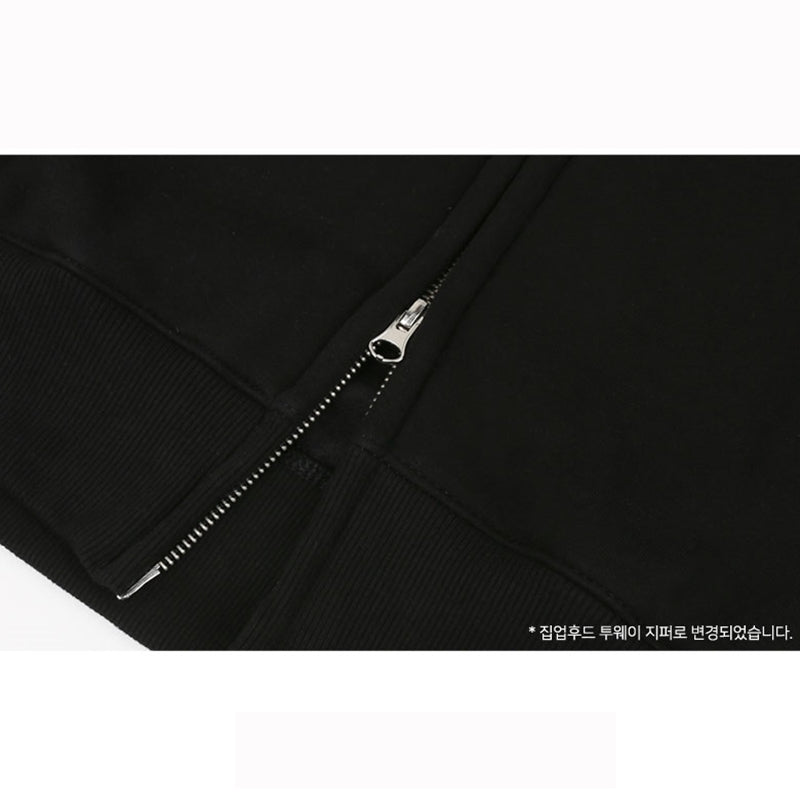Ambler - Blue Rose Over Fit Zip Up Hoodie
