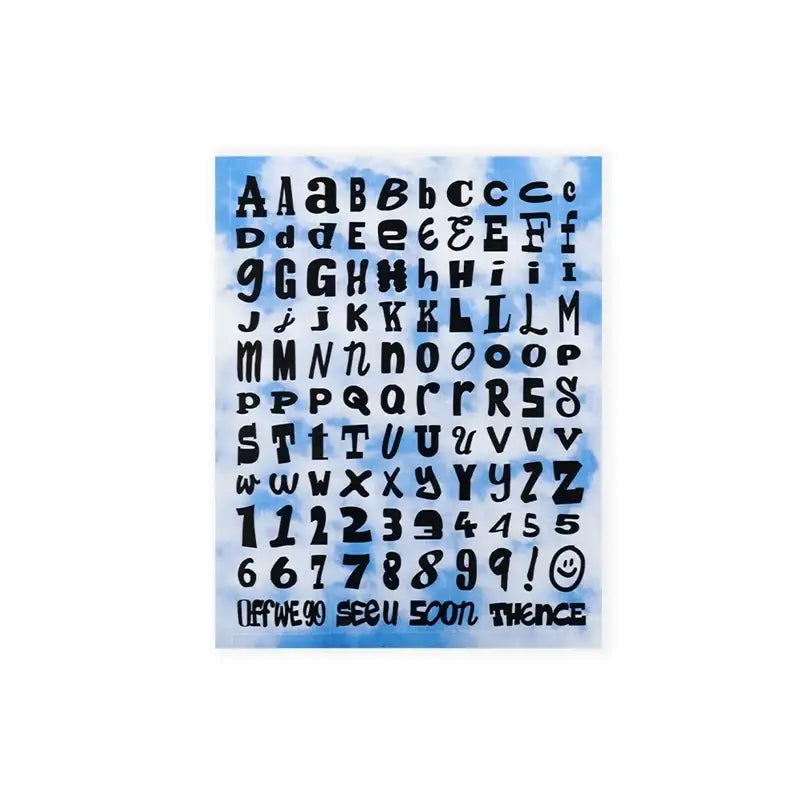 THENCE - Letter Sticker Set Ver.7 - THENCE - Stickers - Harumio