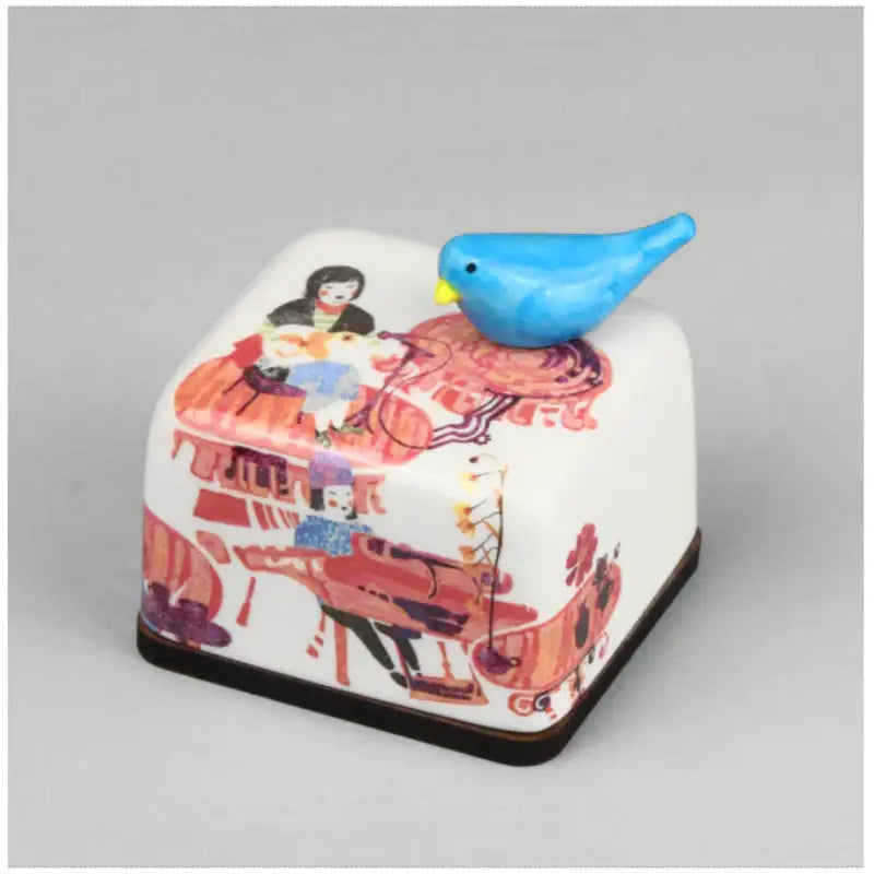 HK Studio - Moony Ceramic Pink Band Musical Paperweight - HK Studio - Music Box - Harumio