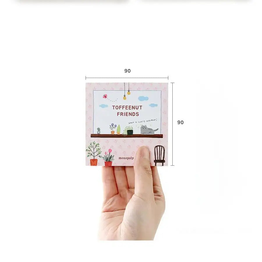 Monopoly - Toffee Nut Memo Pad Square - Monopoly - Notebooks & Notepads - Harumio