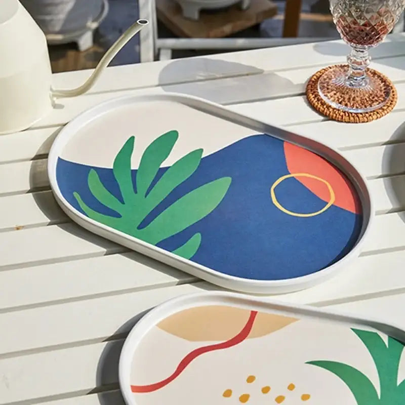 Korean Pharmia Melamine Oval Tray Set - Modern House - Kitchenware - Harumio