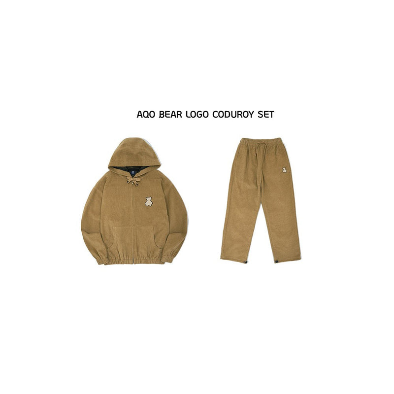 AQO - Bear Logo Corduroy Set