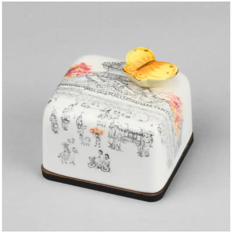 HK Studio - Moony Ceramic Changdeokgung Palace Musical Paperweight - HK Studio - Music Box - Harumio