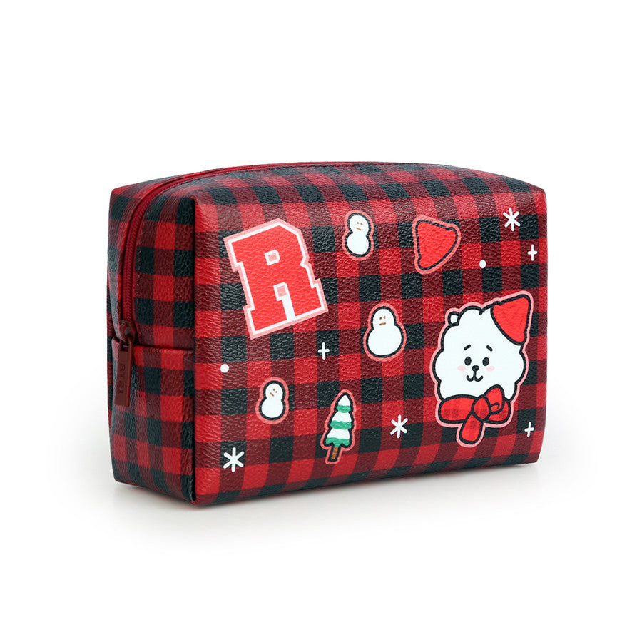 BT21 x Monopoly - Checkered Large Pouch