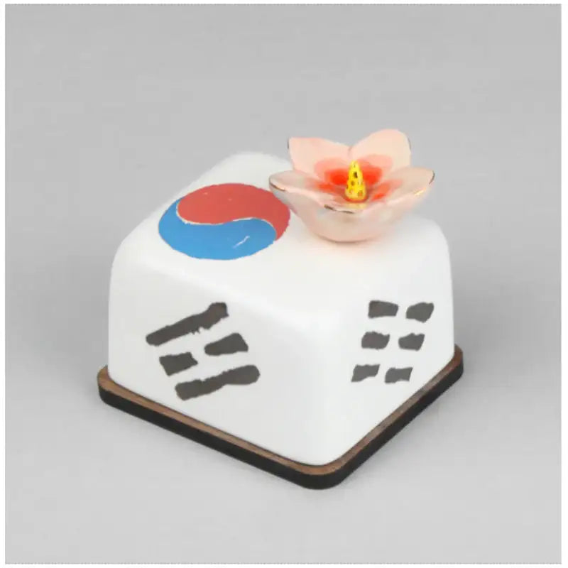 HK Studio - Moony Ceramic Flag of South Korea Musical Paperweight - HK Studio - Music Box - Harumio