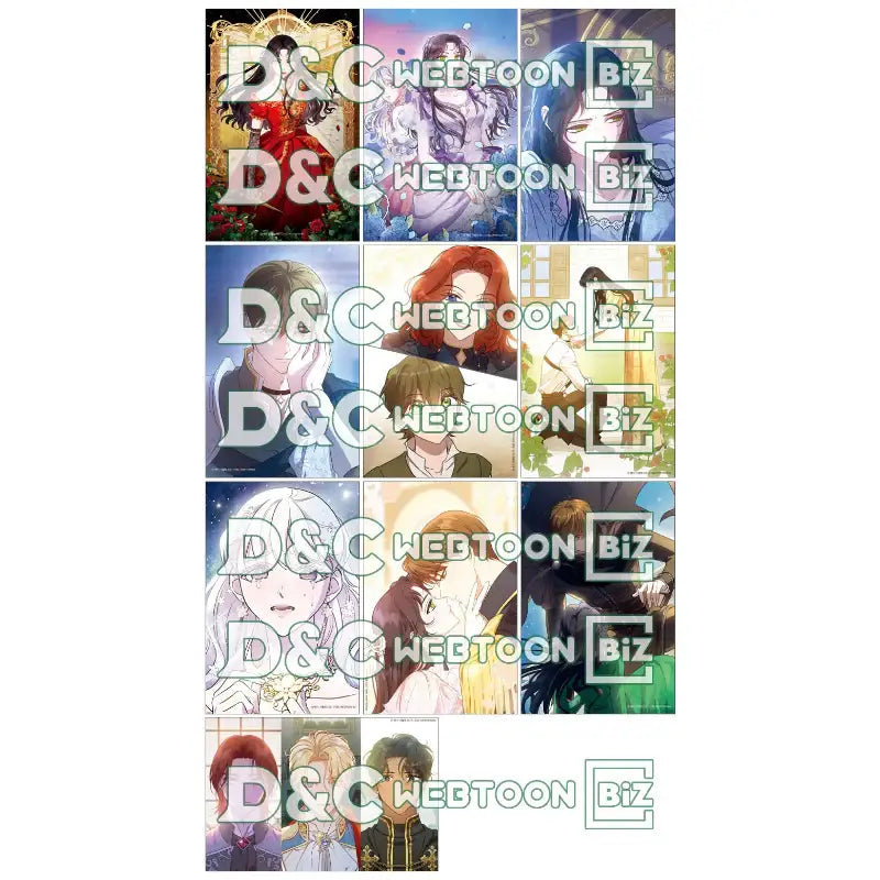 Kill The Villainess - Postcard Set Vol.1 - D&C WEBTOON Biz - Postcards - Harumio