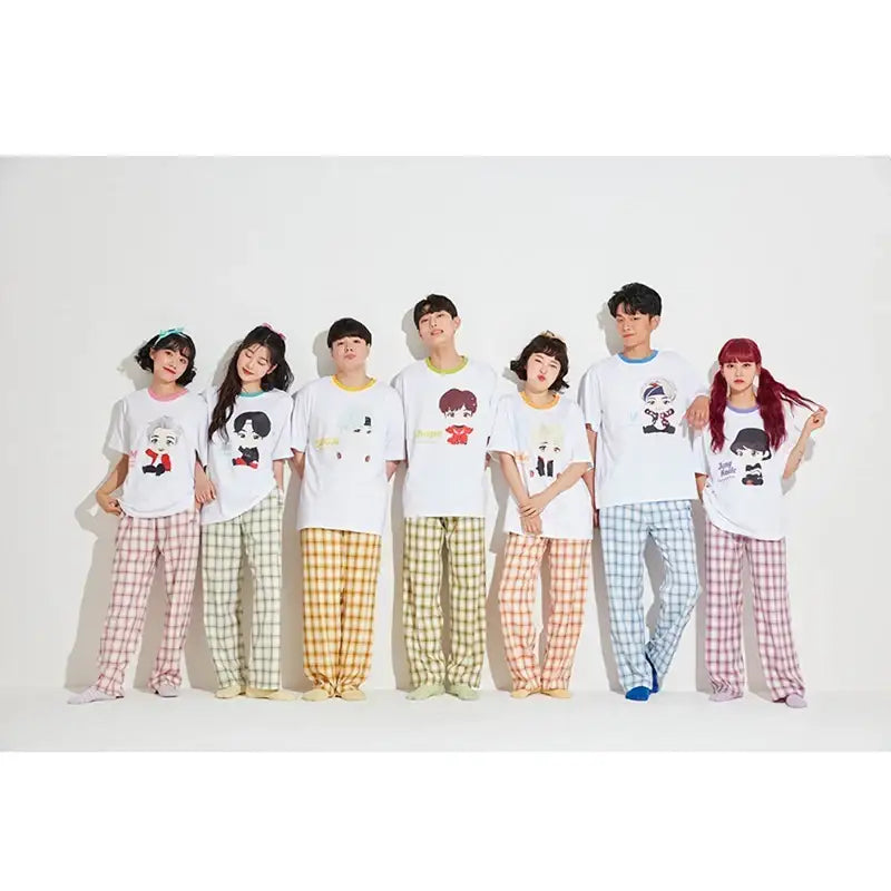 BTS - TinyTAN x TIYP - Check Pajama - BTS - Clothing - Harumio