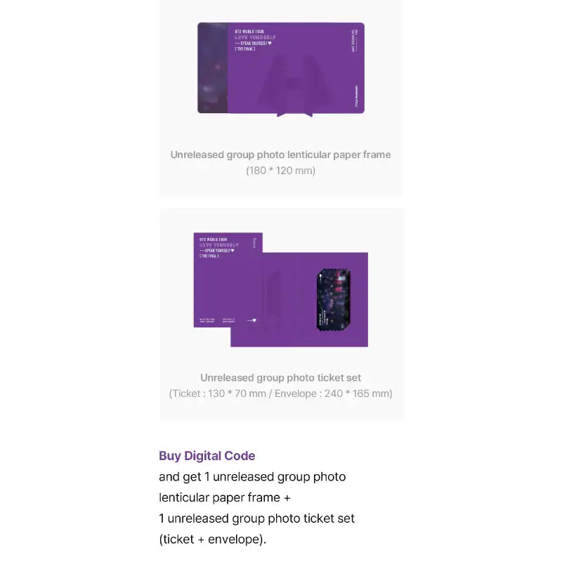 BTS - World Tour 'Love Yourself: Speak Yourself' [The Final] DIGITAL CODE - BTS - DVD - Harumio