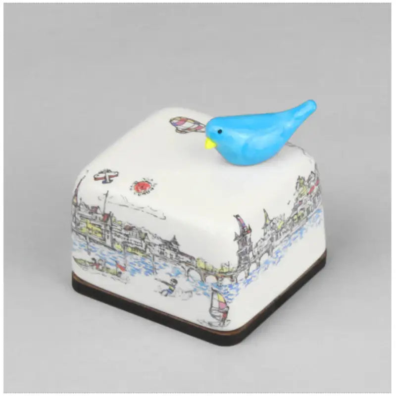 HK Studio - Moony Ceramic Port Musical Paperweight - HK Studio - Music Box - Harumio