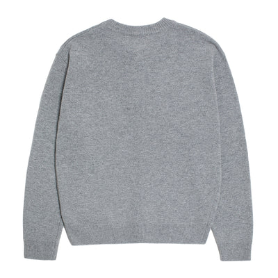 Beyond Closet - Apollo Collection Crew Logo Round Knit Cardigan