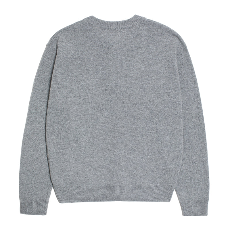 Beyond Closet - Apollo Collection Crew Logo Round Knit Cardigan