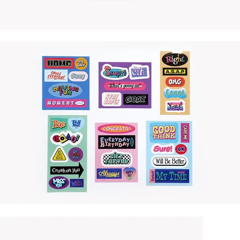 THENCE - Vintage Sticker Words Ver.2 - THENCE - Accessories, Stationery - Harumio