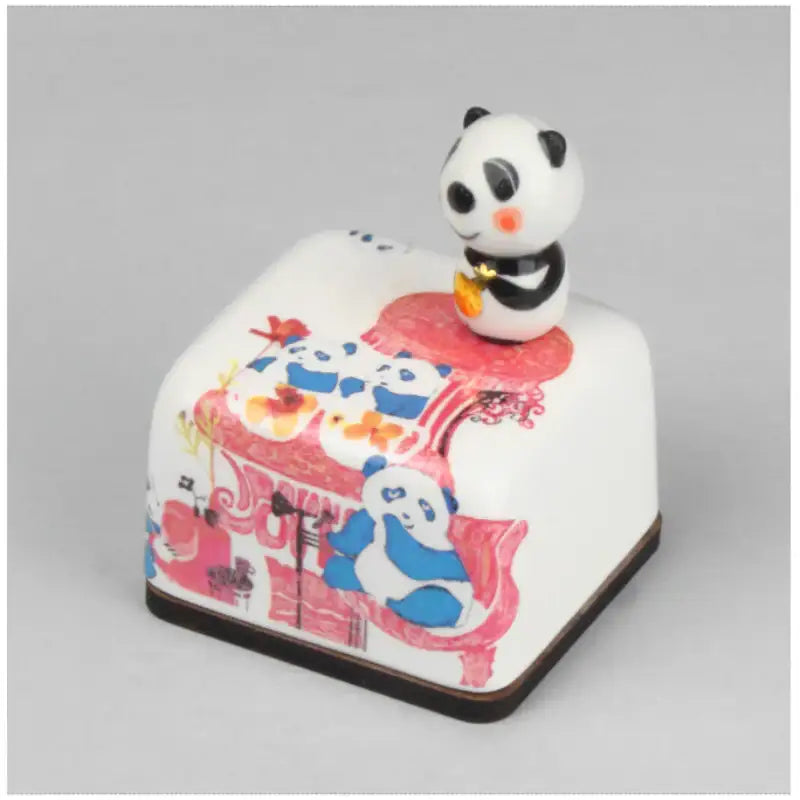 HK Studio - Moony Ceramic Panda Musical Paperweight - HK Studio - Music Box - Harumio