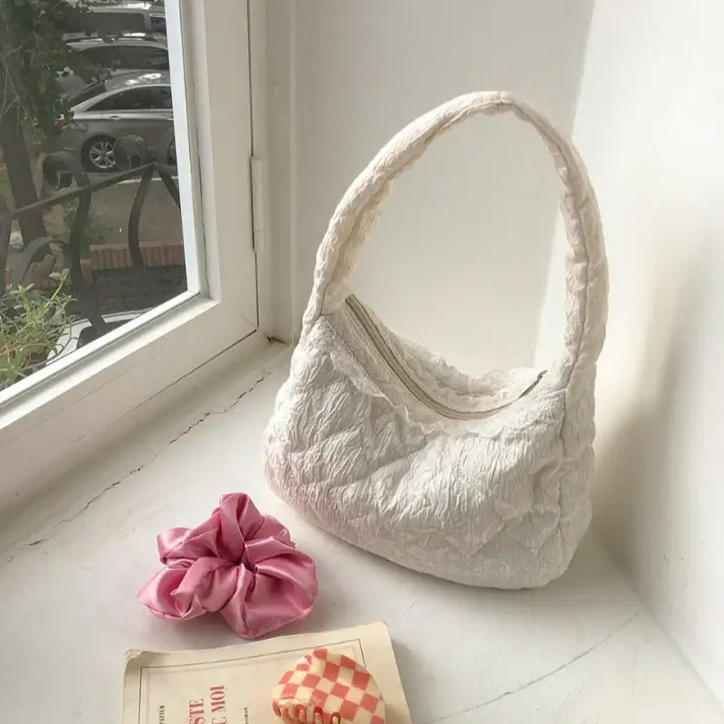 Ovuni - Quilted Hobo Bag - Ovuni - Bag - Harumio