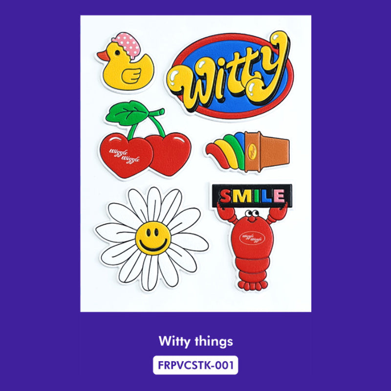 Wiggle Wiggle - Embossing Sticker