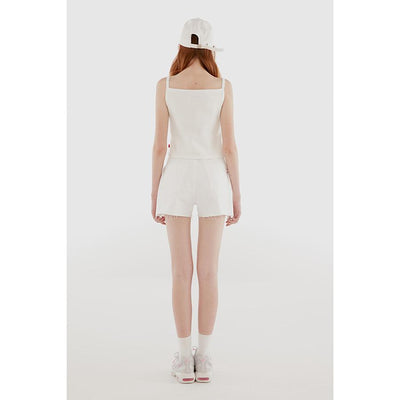 Kirsh - Stitch Shorts - White