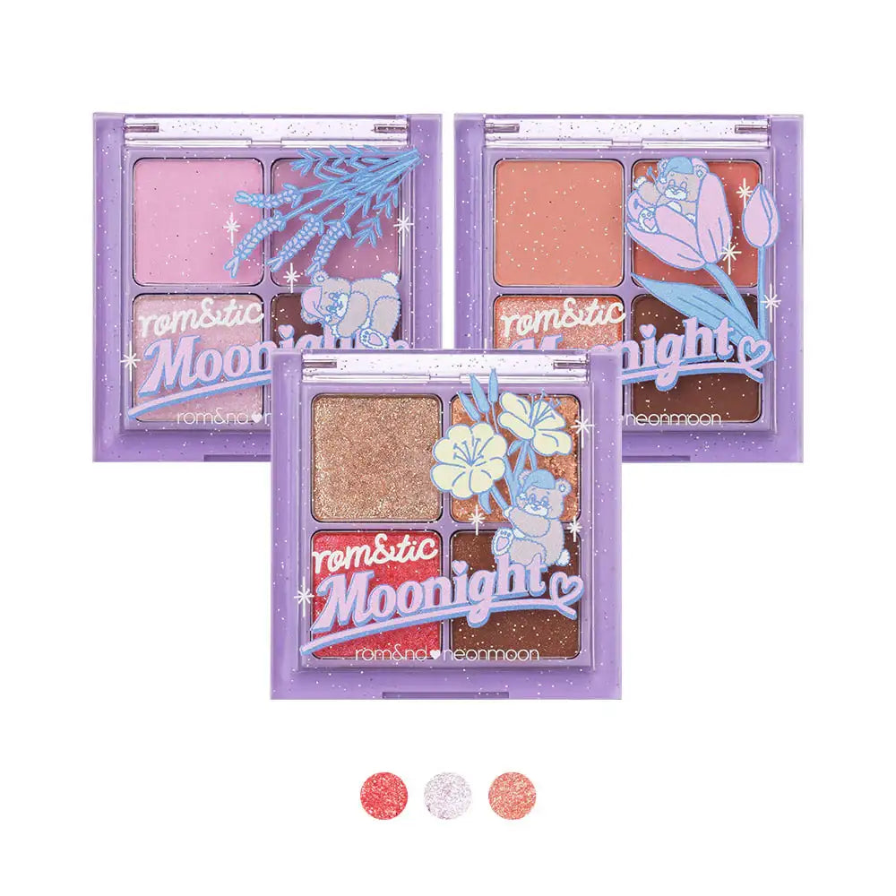 rom&nd x neonmoon - rom&tic Moonight Better Than Eyes Shadow - rom&nd x neonmoon - Eye Makeup - Harumio