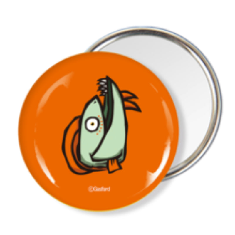 Natural Born Idiots - Round Pin Mirror