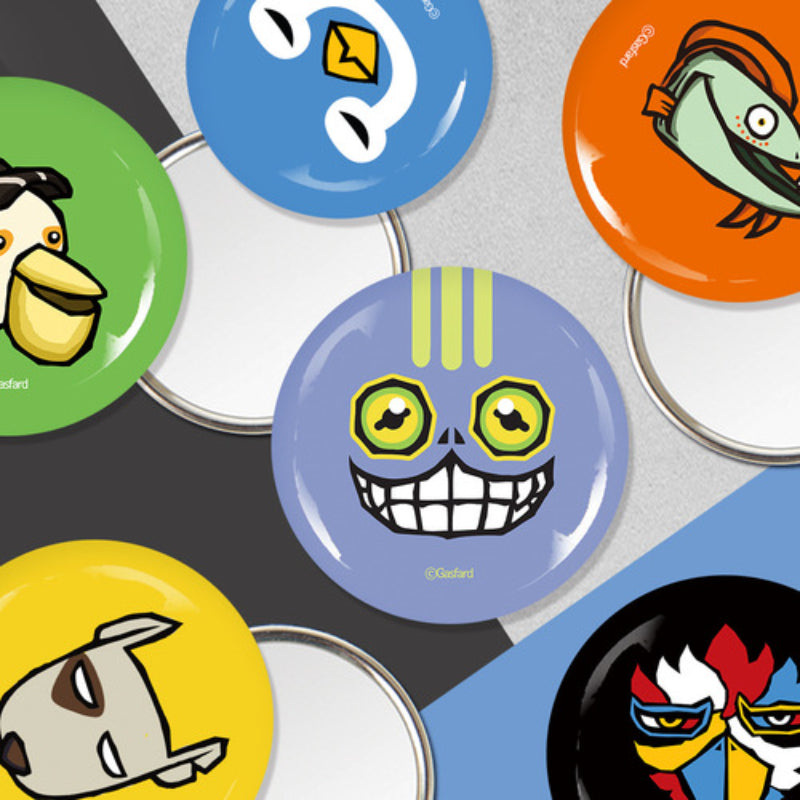 Natural Born Idiots - Round Pin Mirror