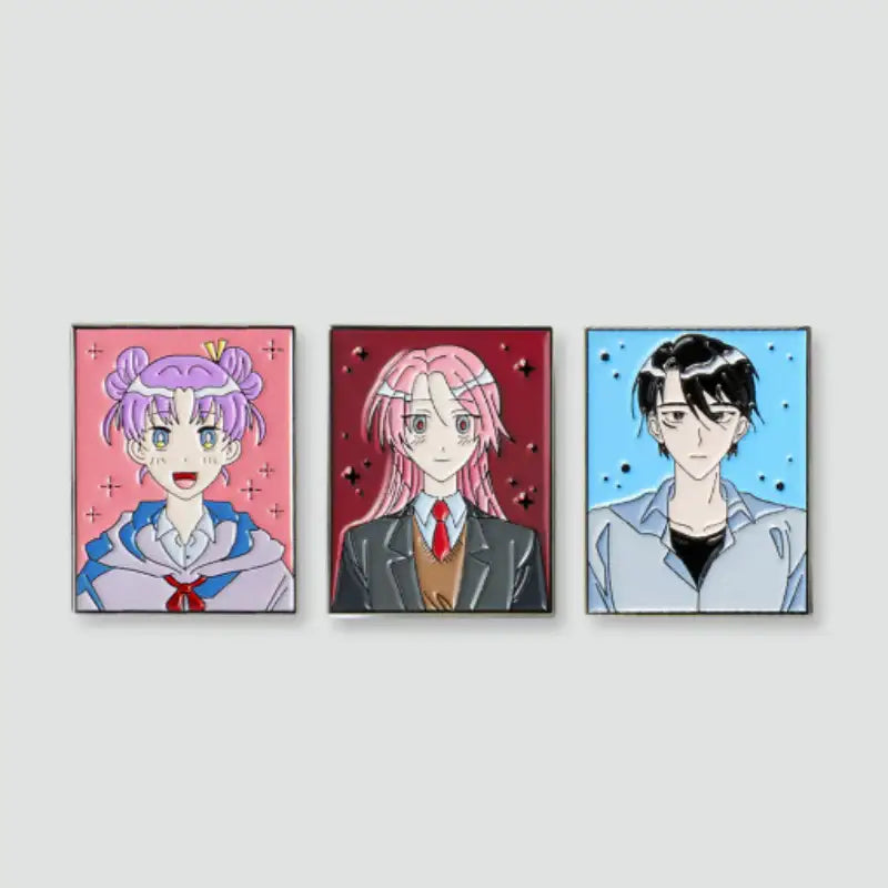 Surviving Romance - Moment Badge Set - Webtoon Friends - Badge - Harumio