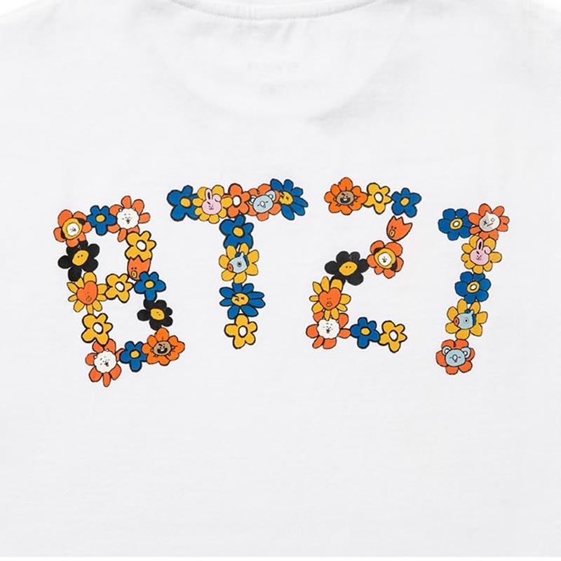 BT21 - Flower Collection - BT21 Logo Short Sleeve T-Shirt