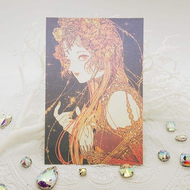 Libet - Estrella Gold Leaf Postcard Set - Libet - Stationary - Harumio