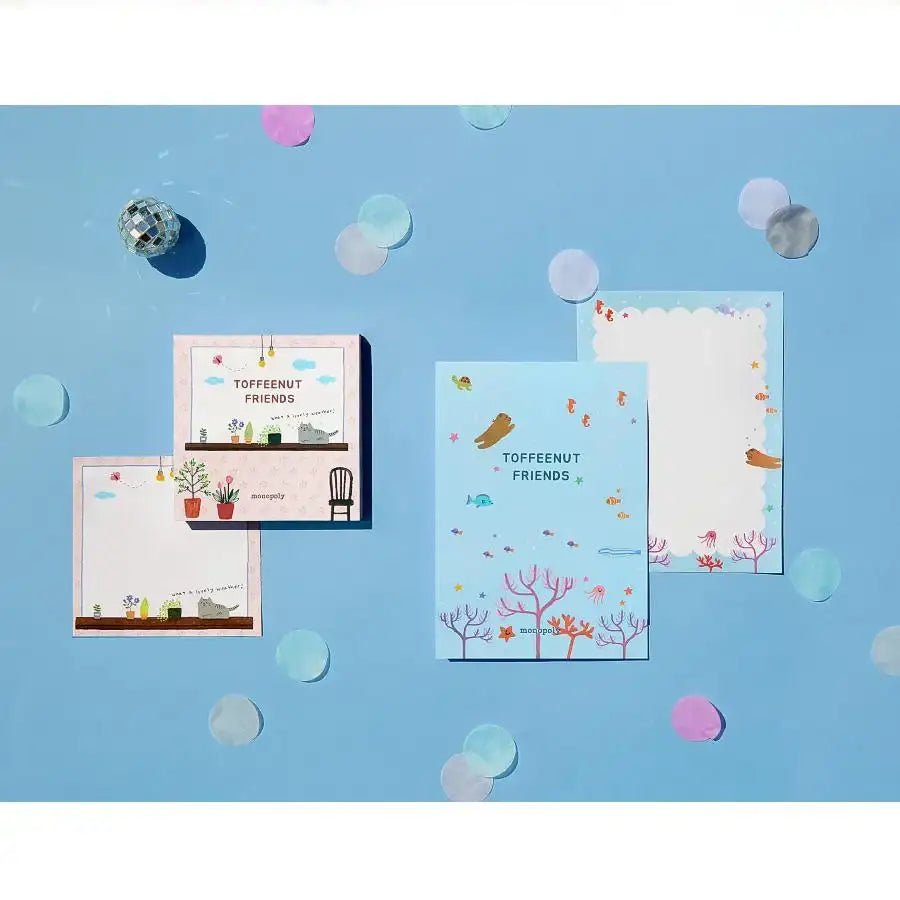 Monopoly - Toffee Nut Memo Paper Letter - Monopoly - Notebooks & Notepads - Harumio