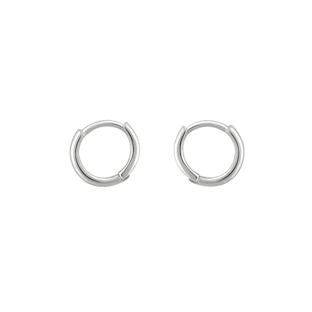 OST - Basic Simple Silver Earrings - OST - Jewelry - Harumio