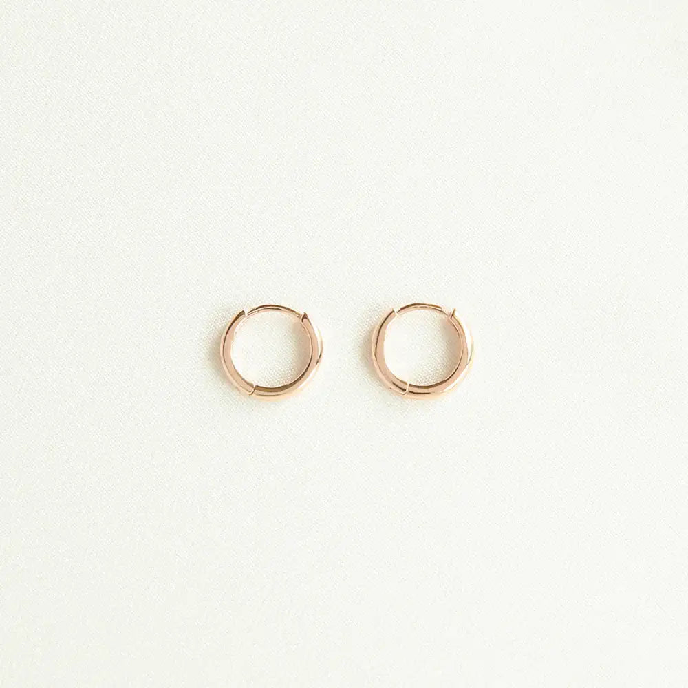 OST - Basic Simple Rose Gold Earrings - OST - Jewelry - Harumio