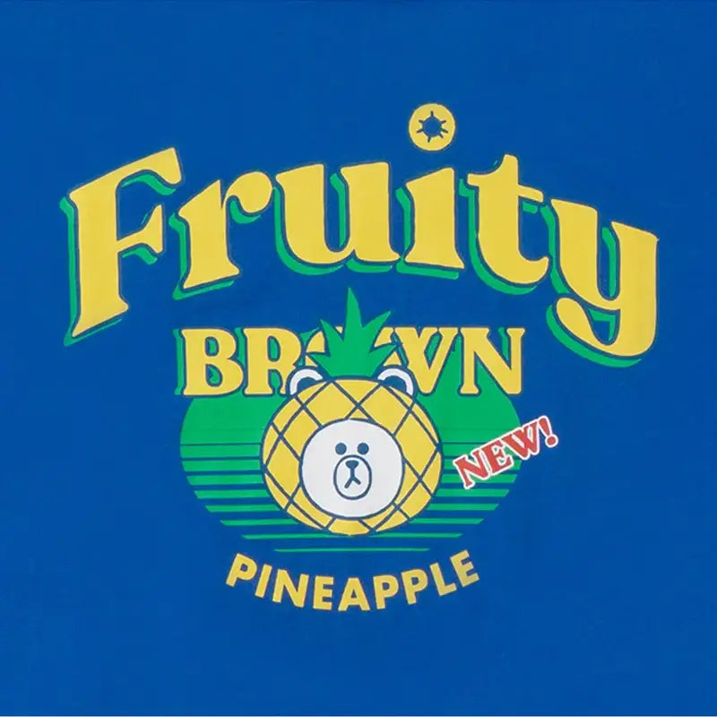 Line Friends - Fruity New Short Sleeve T-shirt - Line Friends - Clothes - Harumio