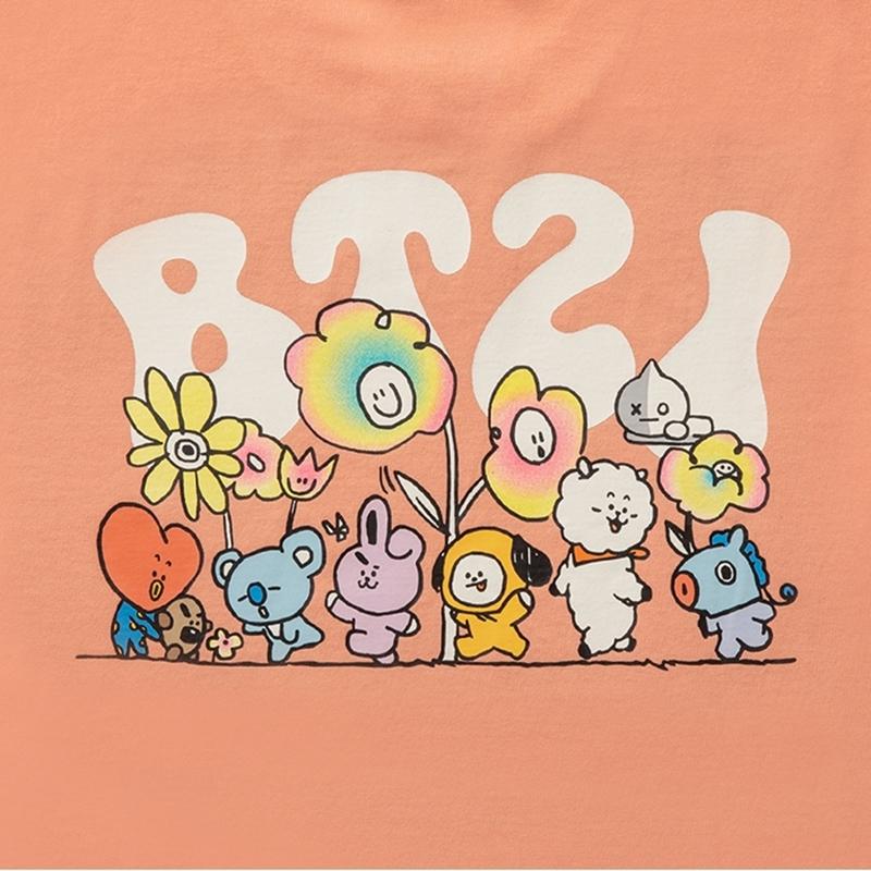BT21 - Flower Collection - Flower Logo Short Sleeve T-Shirt