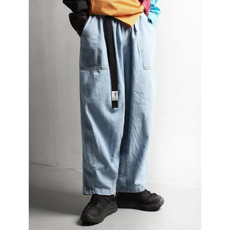 LABel M - Denim Belt Balloon Pants - LABel M - Pants - Harumio