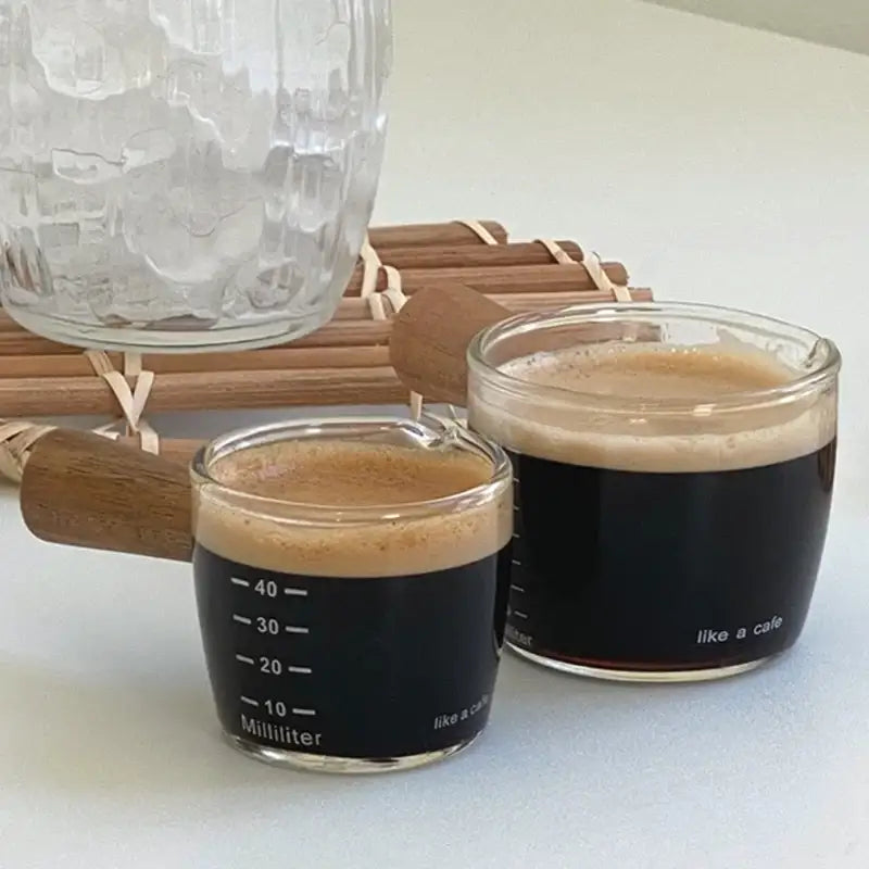 Like A Cafe - Wood Handle Shot Glass - Like A Cafe - Home & Living - Harumio