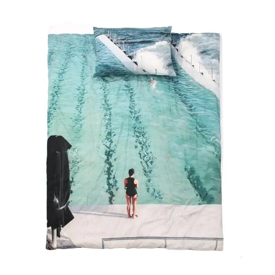Phyps X Poster Shop - Swimming Poster Bedding Set - Phyps - Bedding - Harumio
